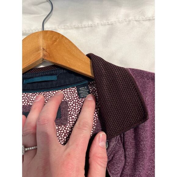 TED BAKER LONDON RAGLAN CREWNECK SWEATER LONG SLEEVE POLO SHIRT size medium - Picture 6 of 10